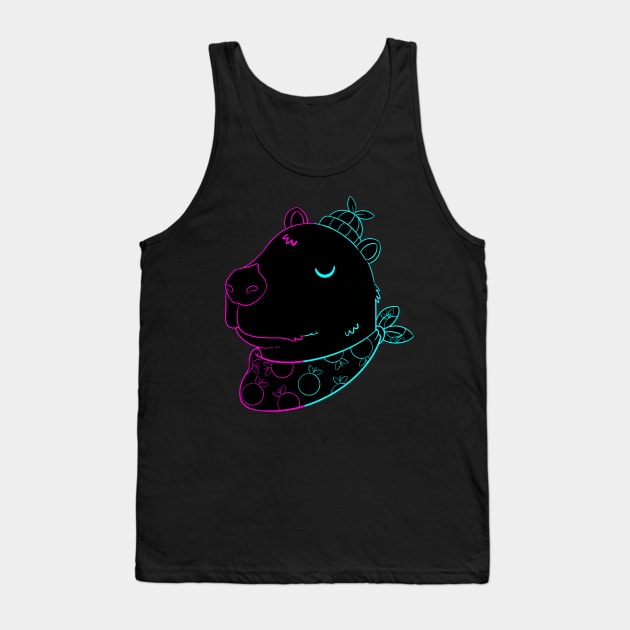 Retro Capy Tank Top by Artthree Studio